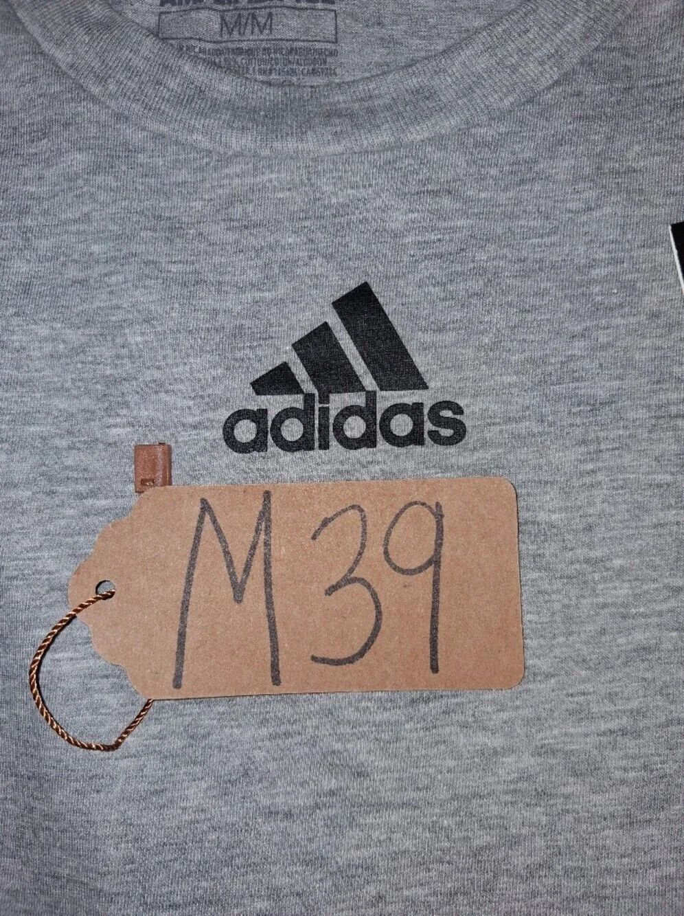 Adidas Men's Light Heather Gray Short Sleeve Tee In A Size Medium. NWT